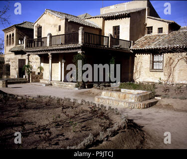 Außenansicht des Hauses von El Greco in Toledo. Stockfoto