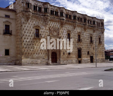 Palast der Herzöge von der Infantado, von Juan Guas in 1480. Stockfoto