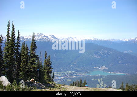 Schöne Landschaften von Whistler im Sommer Stockfoto