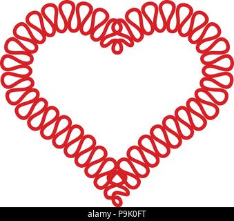 Herz Symbol, einfachen Stil Stock Vektor