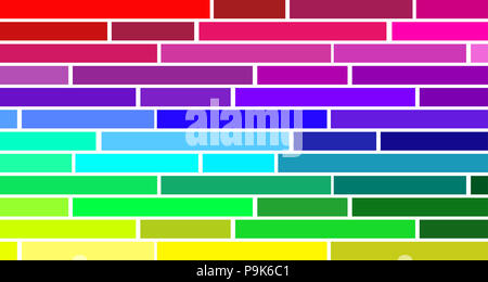 Wand von Rainbow farbige Balken - Hintergrund, Abstrakt bunte Digitale Illustration Hintergrund, Formen Stockfoto