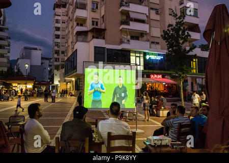 Albanien, Tirana, Nachtleben Stockfoto