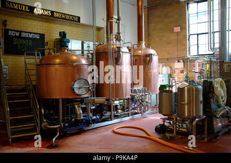 Sommer Ale ist die Brauerei im Samuel Adams Brauerei in Boston, MA Stockfoto