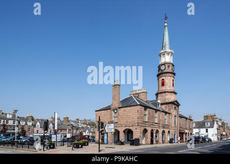 Markt Gebäude am Marktplatz im Zentrum von Stonehaven, Aberdeenshire, Schottland, Großbritannien Stockfoto