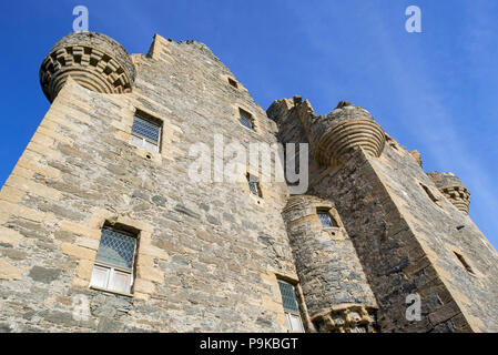 17. jahrhundert Scalloway Castle, das Tower House in Scalloway auf dem Festland, Shetlandinseln, Schottland, Großbritannien Stockfoto
