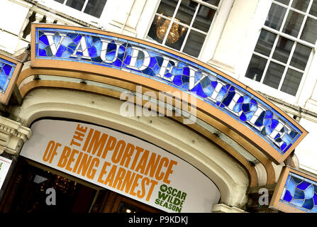 Eine allgemeine Ansicht der Vaudeville Theater in London. PRESS ASSOCIATION Foto. Bild Datum: Mittwoch, 18. Juli 2018. Foto: Ian West/PA-Kabel Stockfoto