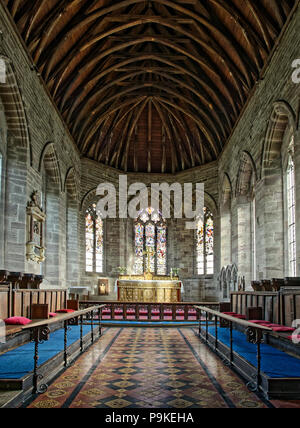 Die herrliche Kirche in Madley ist in einem Dorf und die zweitgrößte Gemeinde in der englischen Grafschaft Herefordshire, 6 km westlich von Hereford Stockfoto