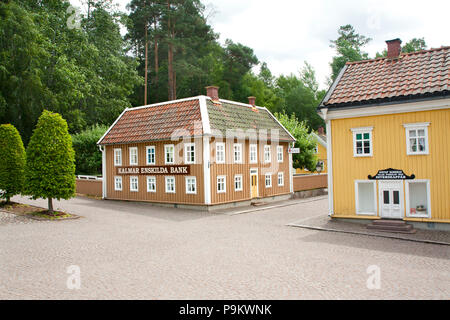 VIMMERBY, Schweden - 19. Juni 2018 - Astrid Lindgrens Welt, Astrid Lindgrens Varld ist ein Themenpark im nativen Astrid Lindgrens Stadt Vimmerby in entfernt Stockfoto