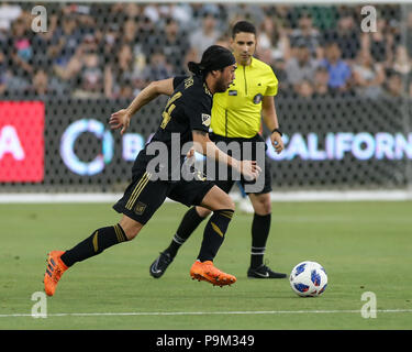Los Angeles, CA, USA. 18 Juli, 2018. Los Angeles FC-mittelfeldspieler Lee Nguyen #24 Während die Los Angeles Football Club vs Portland Timbers an Banc von Kalifornien in Los Angeles, Ca am 18. Juli 2018. Jevone Moore Quelle: CSM/Alamy leben Nachrichten Stockfoto