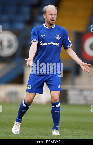 Bury, Lancashire, UK. 18 Juli, 2018. Davy Klaassen von Everton während der Vor Saisonbeginn Freundschaftsspiel zwischen begraben und Everton an gigg Lane am 18. Juli 2018 in Manchester, England. Credit: PHC Images/Alamy leben Nachrichten Stockfoto