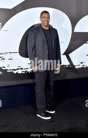 Denzel Washington bei der Premiere des Films "Die Equalizer 2' an der TCL Chinese Theater. Los Angeles, 17.08.2018 | Verwendung weltweit Stockfoto