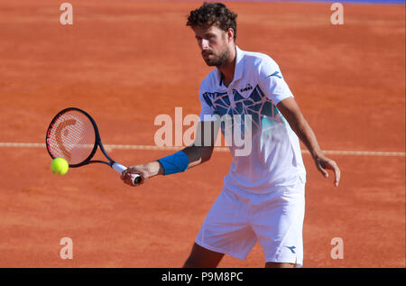 Umag, Kroatien, Umag: Robin Haase von Holland steuert die Kugel während singles match Klizan v Haase bei der ATP 29 Plava laguna Kroatien Umag Turnier am am Goran Ivanisevic ATP-Stadion, am 19. Juli 2018 in Umag. Quelle: Andrea Spinelli/Alamy leben Nachrichten Stockfoto