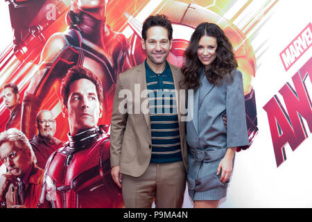 Rom Hotel de Russie, photocall Film 'Ant-Man und die Wespen". Im Bild: Paul Rudd, Evangeline Lilly Stockfoto
