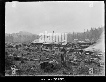 313 Holz Mühle an Pakihi, in der Nähe von Ohakune, 1921 ATLIB 312079 Stockfoto