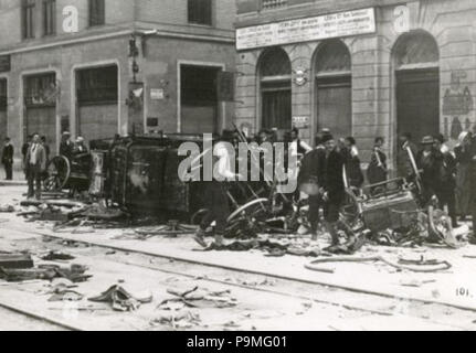 33 1914-06-29 - Folgen der Angriffe, die sich gegen die Serben in Sarajewo - Straße Foto 5 Stockfoto