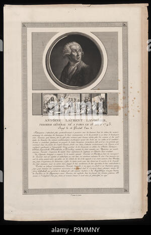 141 Antoine Laurent Lavoisier, fermier Général. Né a Paris Le 16 Aout 1743. Jugé le 16 Floréal l'an 2 LCCN 2002735664 Stockfoto