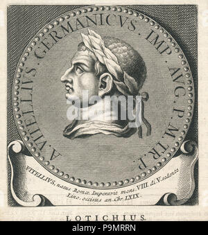 168 Aulus Vitellius Germanicus Erfgoedcentrum Rozet 300 191 d 6C (75) 0001 20171115 Stockfoto