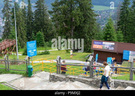 Gubalowka Park an der Spitze von Zakopane, Polen, Europa. Stockfoto