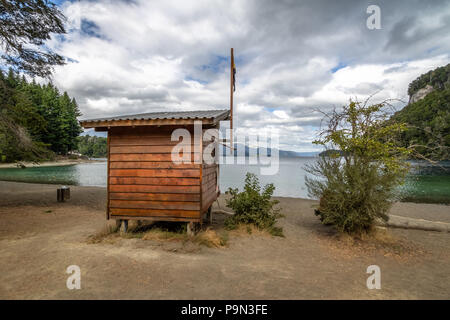 Bahia Mansa Bucht am Nahuel Huapi See - Villa La Angostura, Patagonien, Argentinien Stockfoto