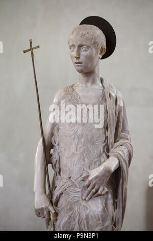 Der hl. Johannes der Täufer Statue von Donatello in der Cappella di San