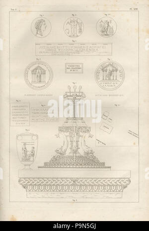 325 Vignetten des Chapitres IV et V - Stuart James&amp; Nicholas Revett - 1808 Stockfoto