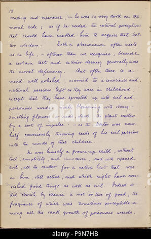 8 (Doctor's Grimshawe Geheimnis). Kapitel 1 - 7 in der Hand von Julian Hawthorne. Undatiert (Nypl b 15823745-5049919) Stockfoto