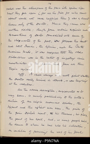 9 (Doctor's Grimshawe Geheimnis). Kapitel 1 - 7 in der Hand von Julian Hawthorne. Undatiert (Nypl b 15823745-5049972) Stockfoto