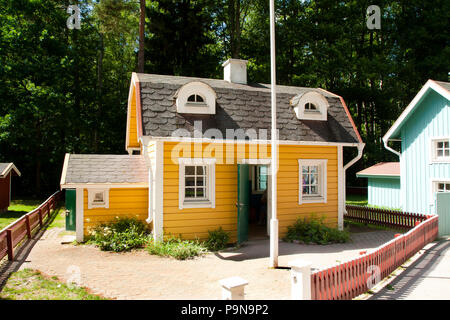 VIMMERBY, Schweden - 19. Juni 2018 - Astrid Lindgrens Welt, Astrid Lindgrens Varld ist ein Themenpark im nativen Astrid Lindgrens Stadt Vimmerby in entfernt Stockfoto