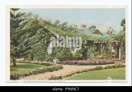 87 eine Rose Embowered Bungalow, Kalifornien (Nypl b 12647398-75633) Stockfoto