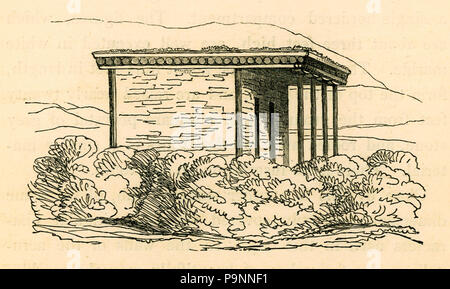 88 eine Skizze der Hütte durch die Bauernschaft in diesem Teil des Landes besetzt, wird zeigen, dass Größe allein ist zu wollen-Fellows Charles - 1839 Stockfoto