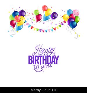 Luftballons urlaub Elemente Stock Vektor