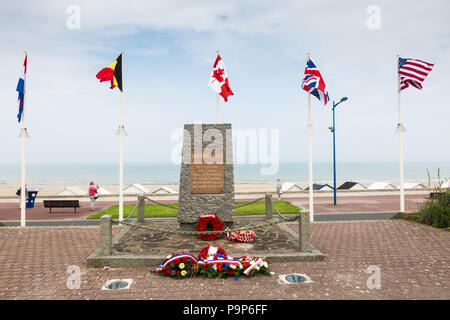 Gedenken an den D-day Landungen 1944, Strände der Normandie, Frankreich Stockfoto