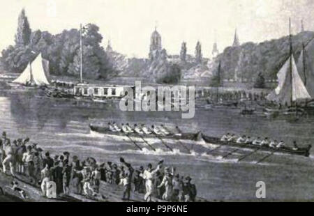 18 1822 Oxford Eights 7/8 Stockfoto