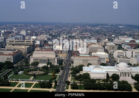 102 Luftaufnahme von Washington, D.C. mit den nationalen Archiven und der West Bau der Nationalgalerie LCCN 2011632705 Stockfoto