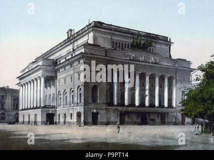 . Englisch: Alexandrinsky Theater in St. Petersburg (Russland). 19. Jahrhundert photochrom Print (1890-1900)???????:??????????????? ????? ? ?????-?????????? (??????). ??????? ??????????????? XIX???? (1890-1900). Zwischen 1890 und 1905 114 Alextheater Stockfoto