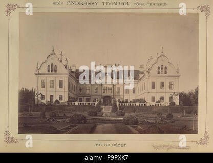 130 Andrássy Tivadar gróf Barokk kastélyának hátsó nézete. 1895-1899 között. Trebisov. - Fortepan 83487 Stockfoto