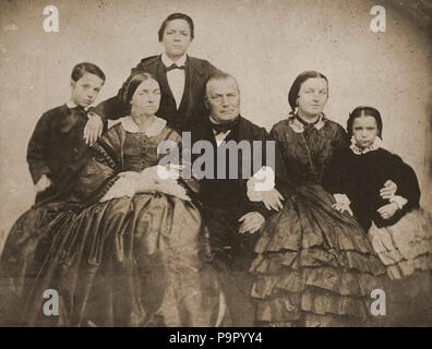 148 Archivo General de la Nación Argentina 1870 ca. familia Pellegrini, daguerrotipo Stockfoto