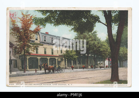 152 Arlington und nordworden Hotels, Lake George, N. Y (Nypl b 12647398-67721) Stockfoto