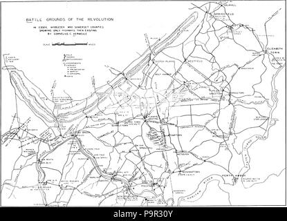 188 Schlacht wegen der Revolution in Essex, Middlesex und Somerset County, New Jersey von vermeule Stockfoto