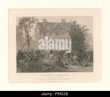 188 Schlacht von Germantown. Angriff auf die Richter Chew House (Nypl b 12610218-421425) Stockfoto