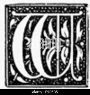 211 Block Buchstabe W Bild Stockfoto