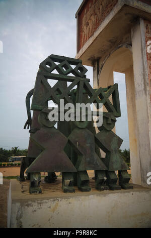 Architektur arch Tür ohne Rückkehr in Ouidah, Benin Stockfoto