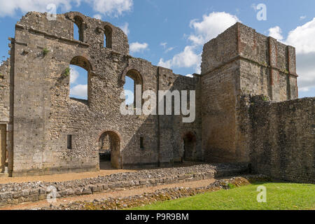 Wolvesley Schloss alias Alte Bishops Palace in Winchester, Hampshire, England - Die Überreste der aus dem 12. Jahrhundert Palast, einst Residenz der Bischöfe von Stockfoto