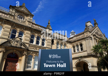 Rathaus, Weston-super-Mare, Somerset County, England, Vereinigtes Königreich Stockfoto