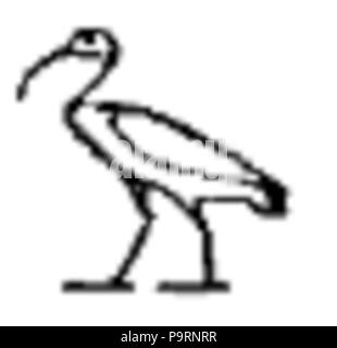 262 C + B-Egypt-Pictoglyph 8. Stockfoto