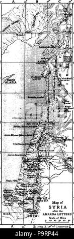 263 C + B-Syria-Map 2-AccordingToAmarnaLetters Stockfoto