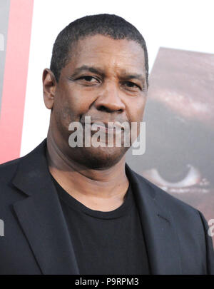 HOLLYWOOD, CA - 17. Juli: Schauspieler Denzel Washington nimmt an der Columbia Bild Weltpremiere von 'Equalizer2' an TCL Chinese Theatre am 17. Juli 2018 in Hollywood, Kalifornien. Foto von Barry King/Alamy leben Nachrichten Stockfoto
