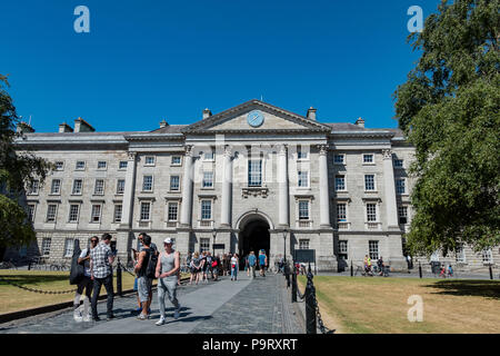 Dublin, Jul 1: Außenansicht des Trinity College Dublin Schüler Union am Jun 1, 2018 in Dublin, Irland Stockfoto