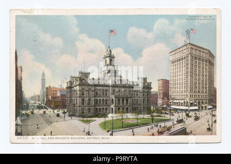 315 Rathaus und majestätische Gebäude, Detroit, Mich (Nypl b 12647398-69609) Stockfoto