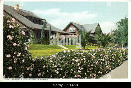 267 Kalifornien Bungalows im Winter (NBY 260) Stockfoto